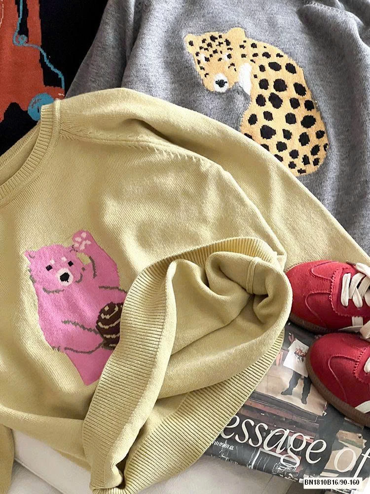 ÁO LEN DỆT KIM ĐỘNG VẬT AMBB 25G172