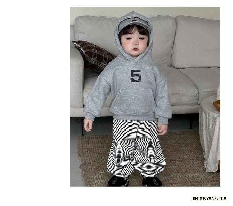 SET ÁO HOODIE SỐ 5 MIX QUẦN KẺ NGANG