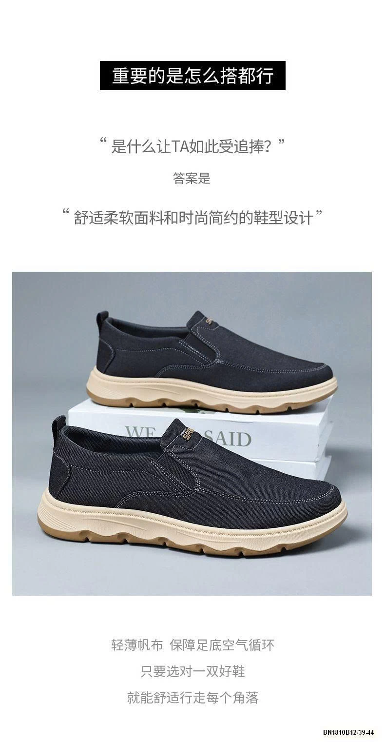 GIÀY VẢI SLIPON NAM