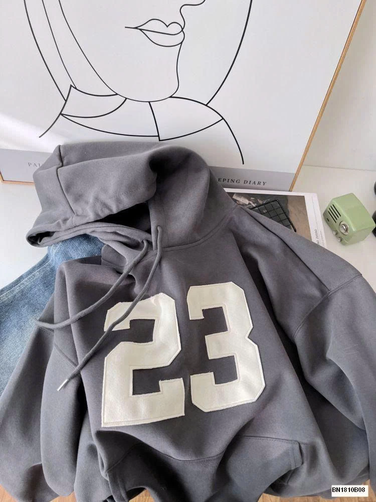 ÁO HOODIE SỐ 23 CHO NỮ