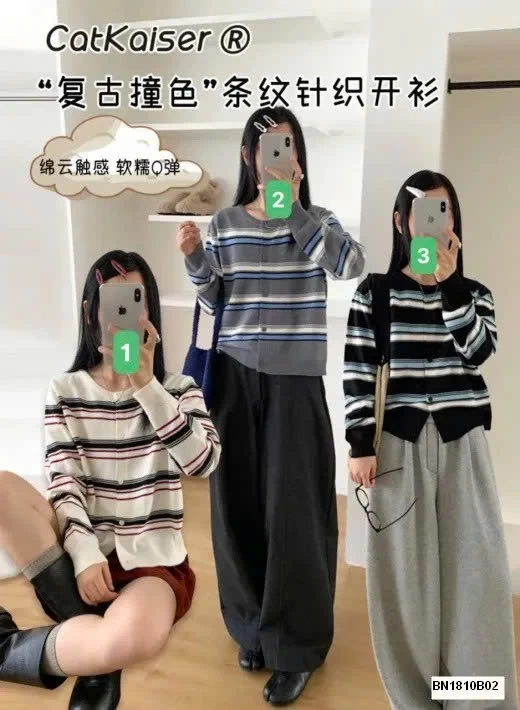 ÁO CARDIGAN KẺ CATKAISER