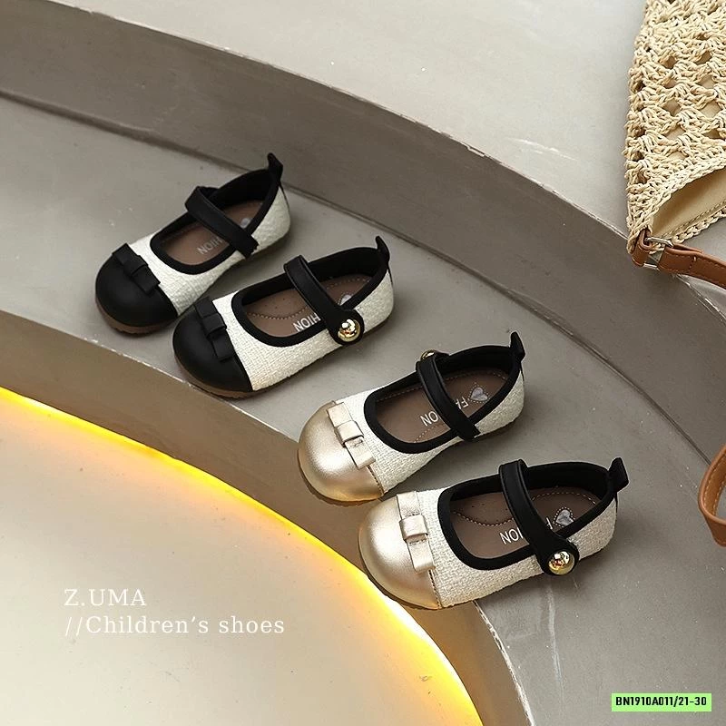 GIÀY BÚP BÊ DẠ PHỐI NƠ