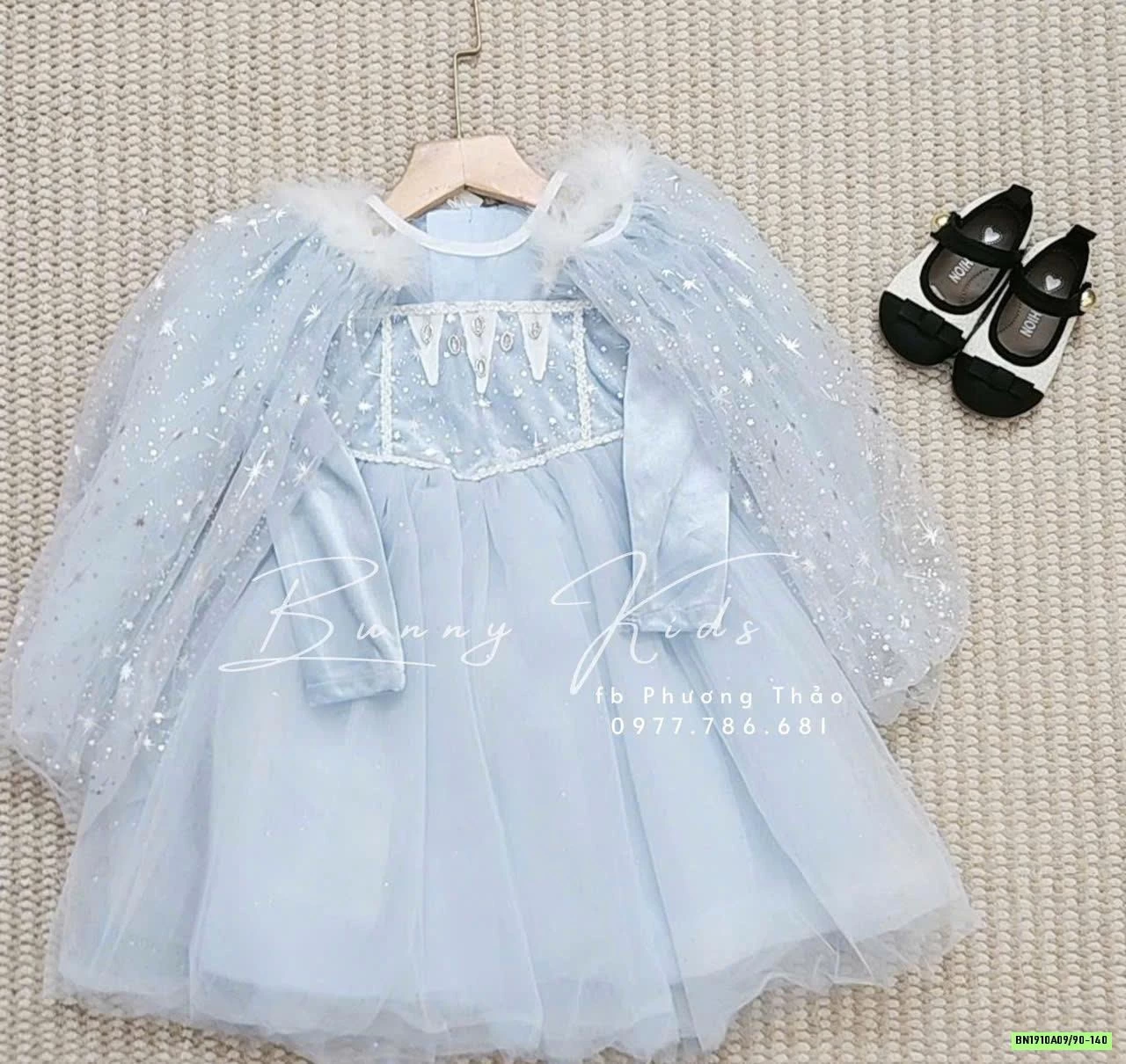 VÁY ELSA KÈM CHOÀNG CAO CẤP