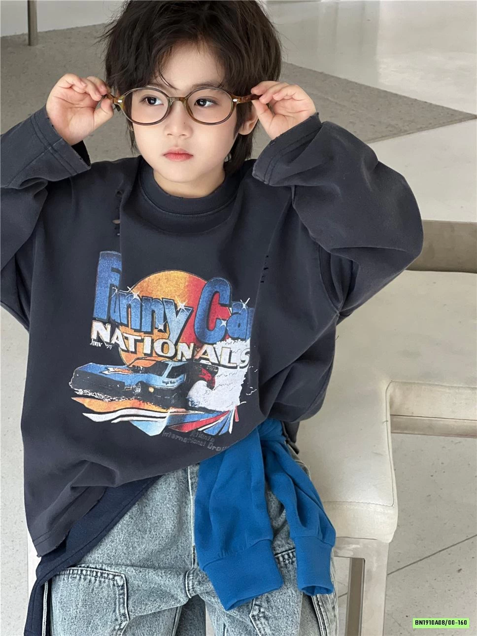 ÁO THUN IN HÌNH RÁCH GẤU