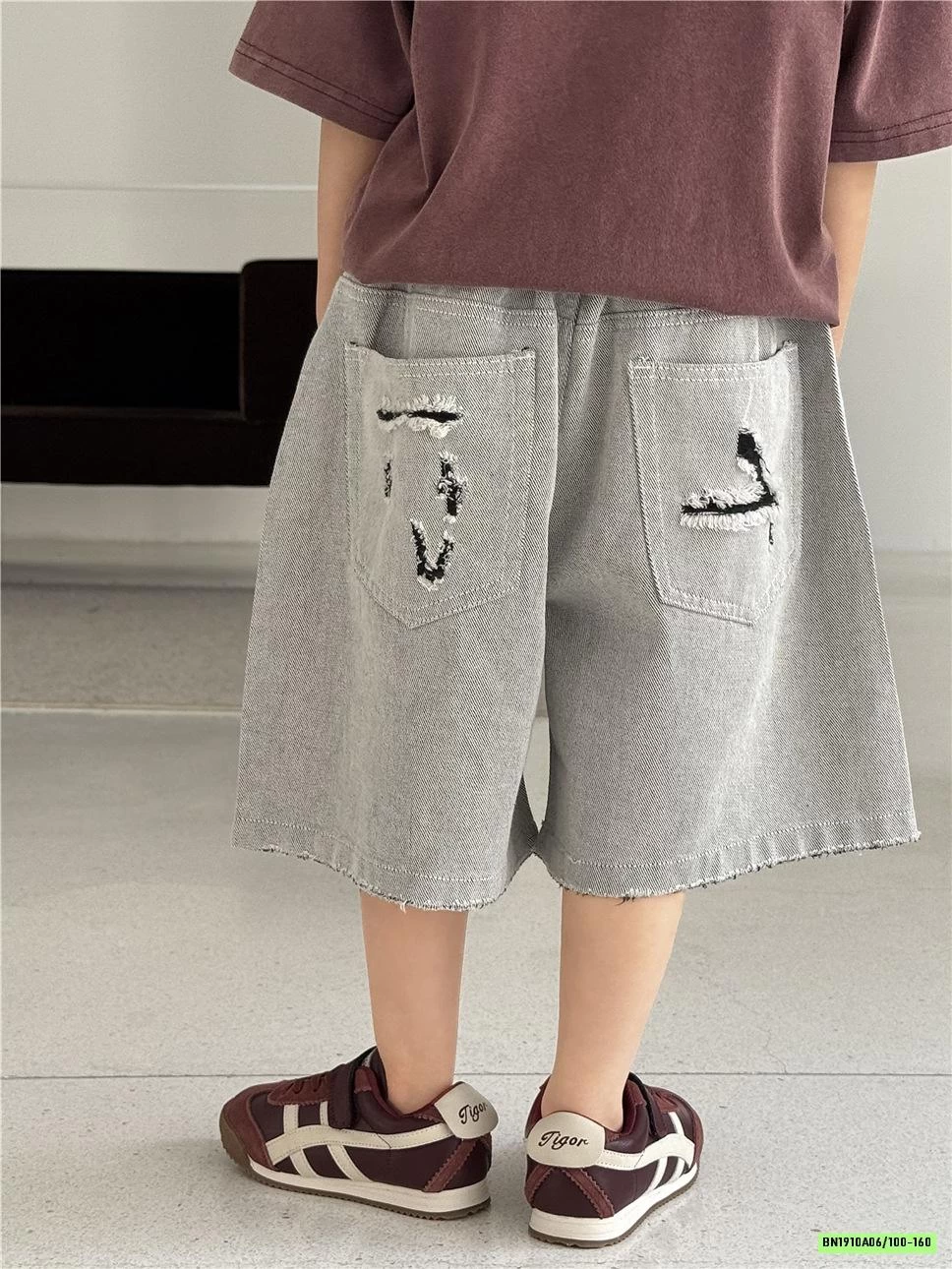SHORT JEANS RÁCH GỐI SNIDOLS
