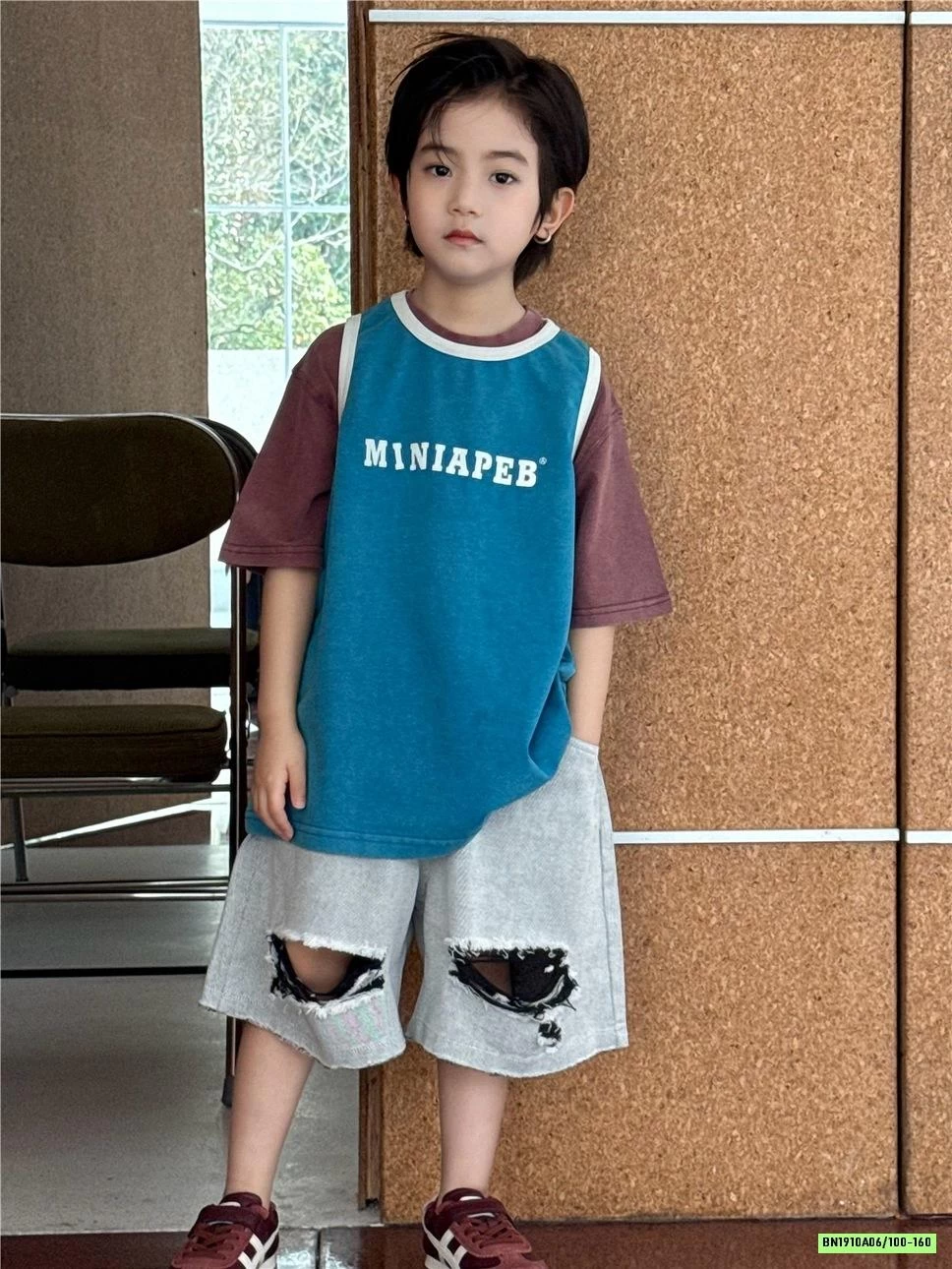 SHORT JEANS RÁCH GỐI SNIDOLS