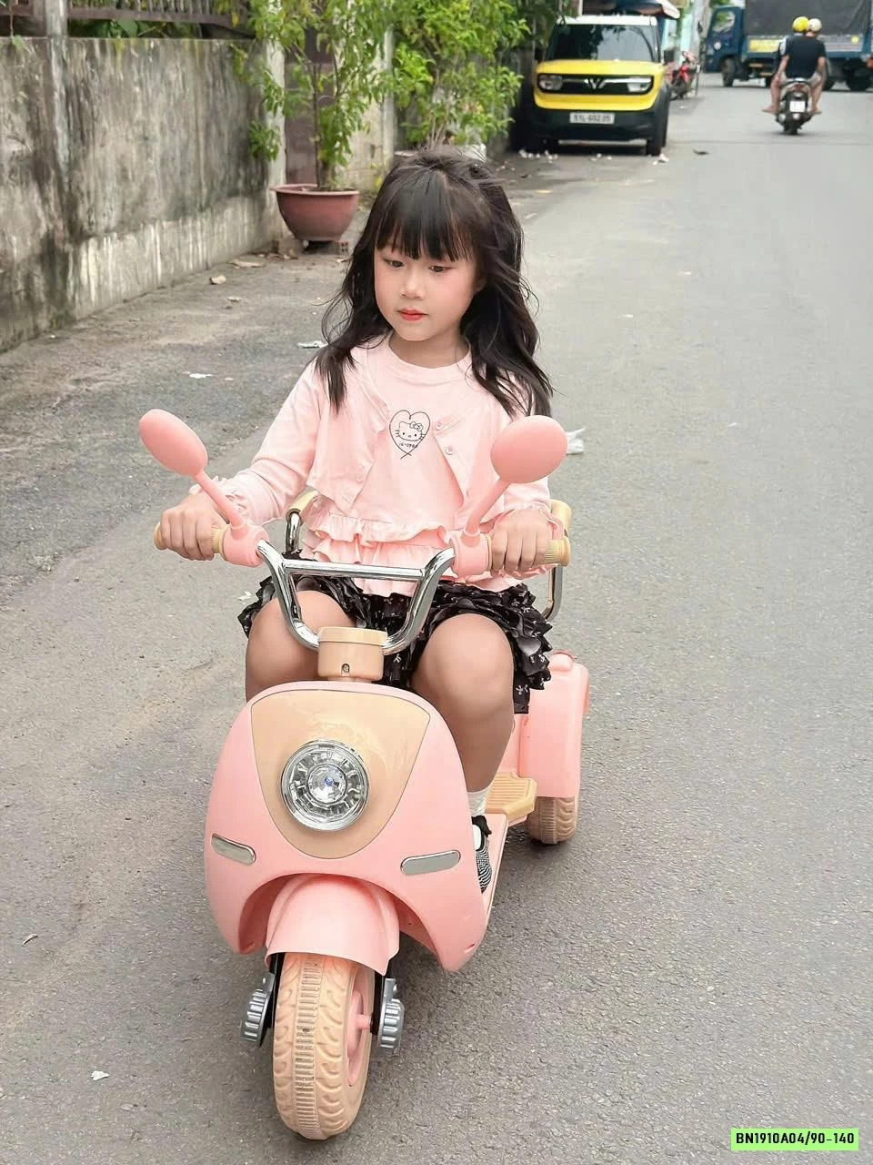 ÁO THUN HỒNG VIỀN BÈO GIẢ 2 LỚP