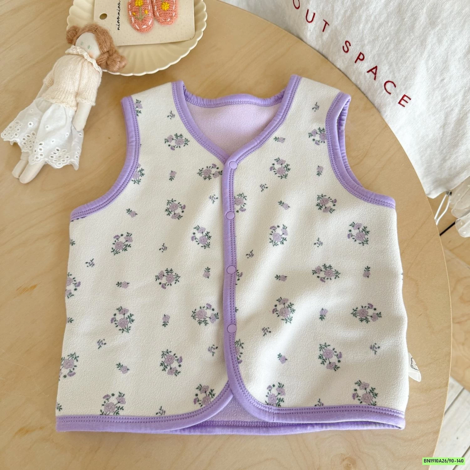 KHOÁC GILE BĂNG NHUNG HỌA TIẾT