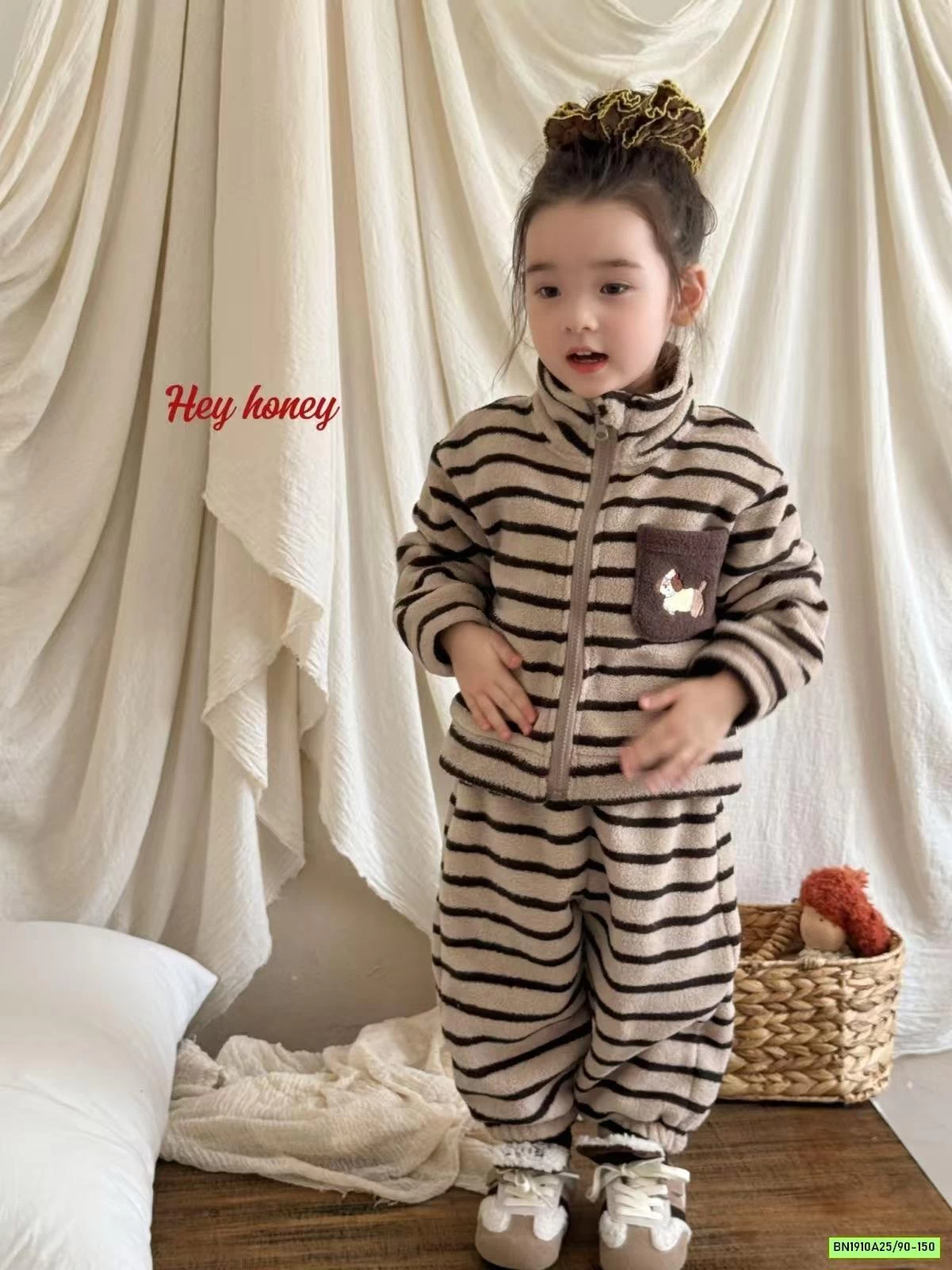 BỘ LÔNG CỪU ÁO KHOÁC HONEY