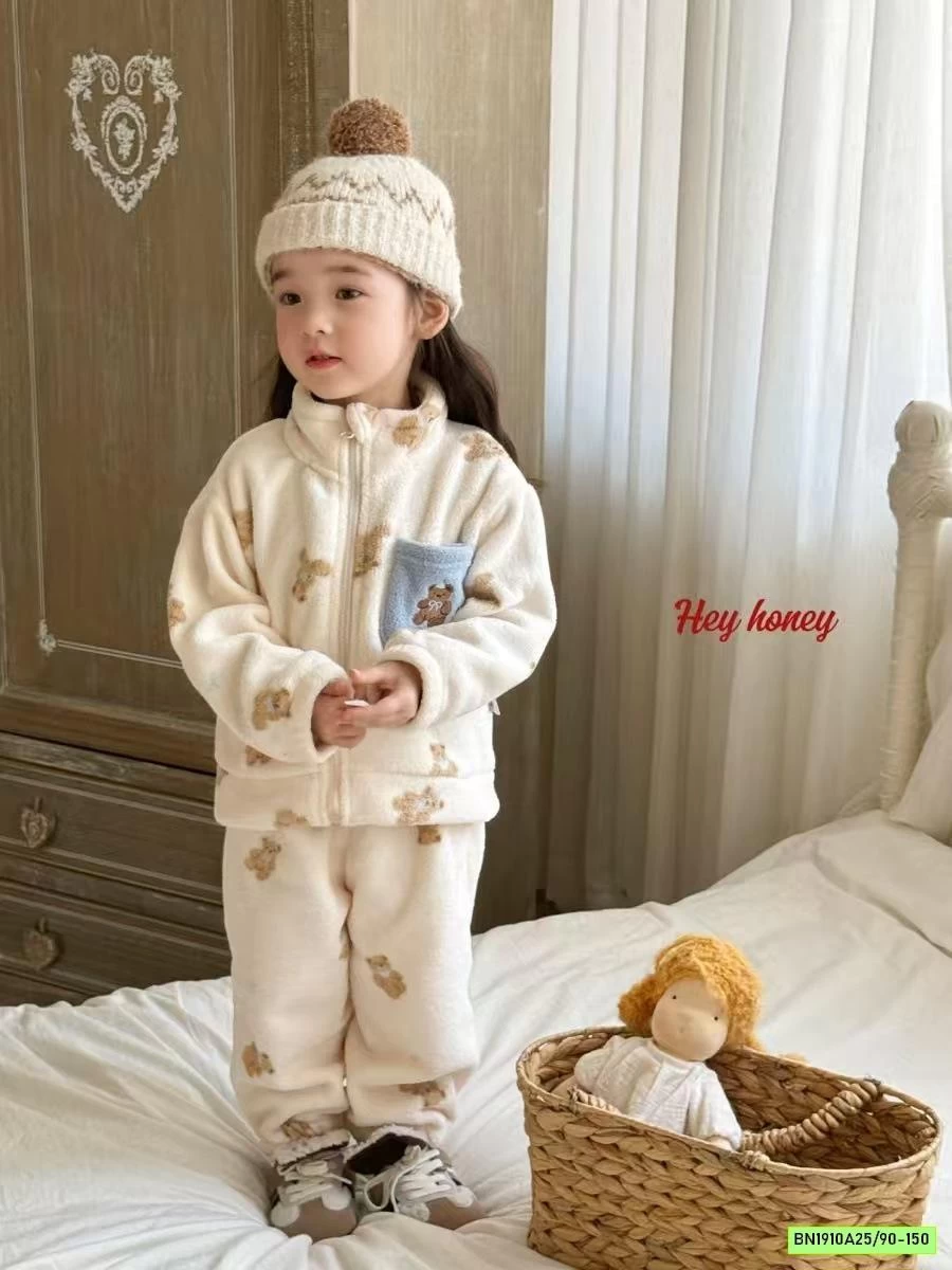 BỘ LÔNG CỪU ÁO KHOÁC HONEY