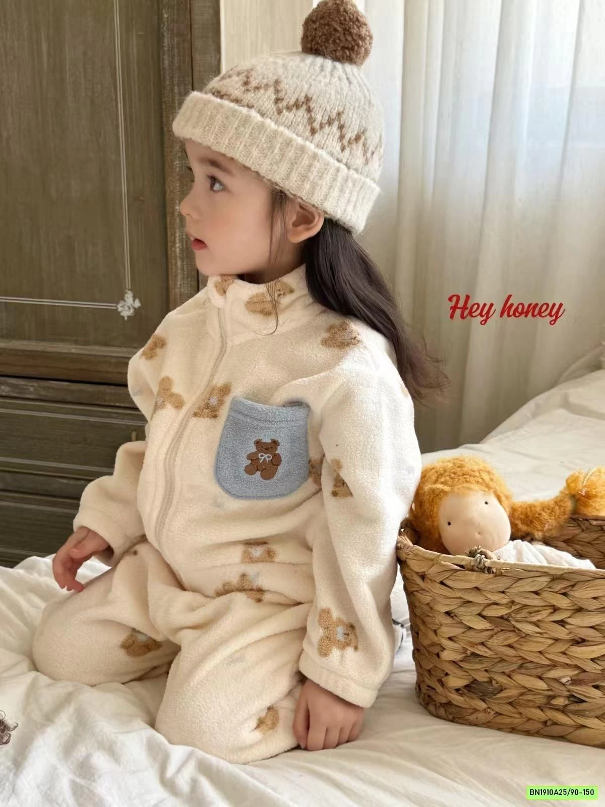 BỘ LÔNG CỪU ÁO KHOÁC HONEY