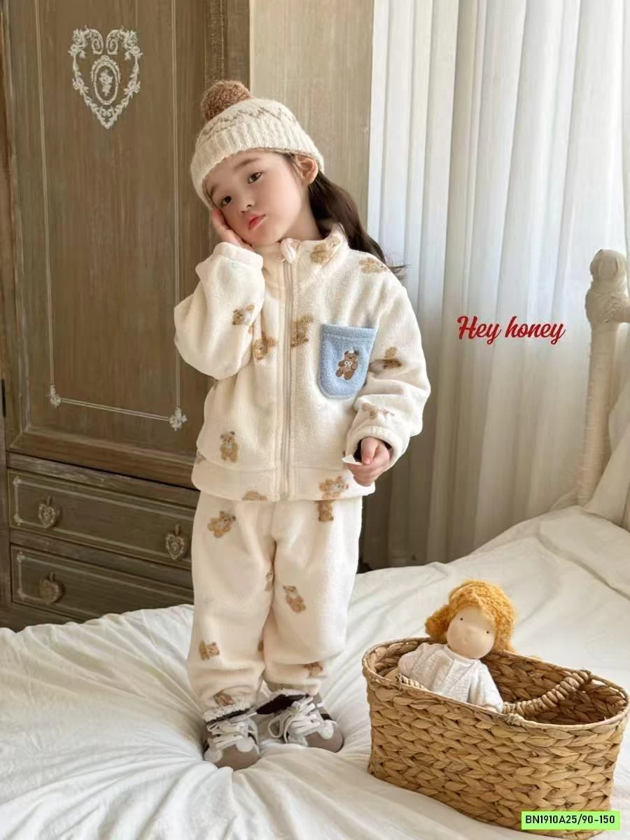 BỘ LÔNG CỪU ÁO KHOÁC HONEY