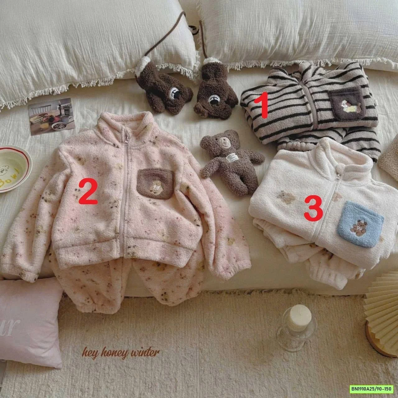 BỘ LÔNG CỪU ÁO KHOÁC HONEY