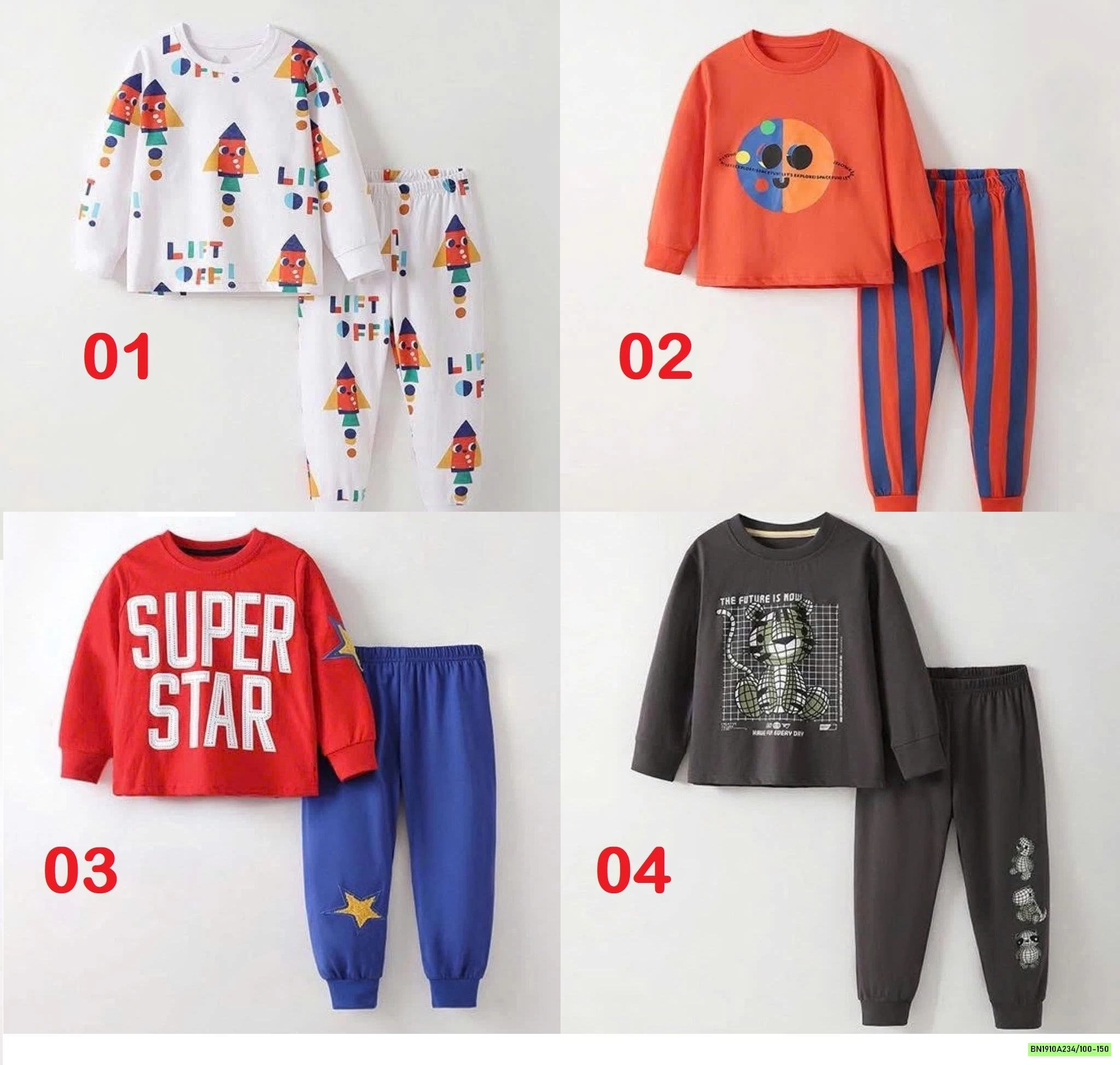 BỘ COTTON MALWEE BÉ TRAI