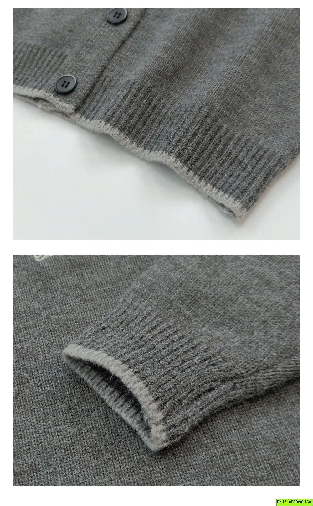 CARDIGAN CỔ TRÒNG THÊU CHỮ
