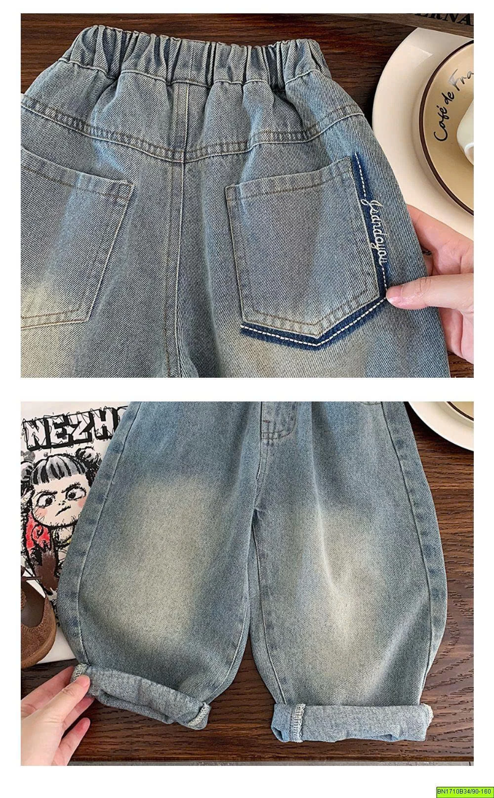 QUẦN JEAN BẠC MÀU BASIC