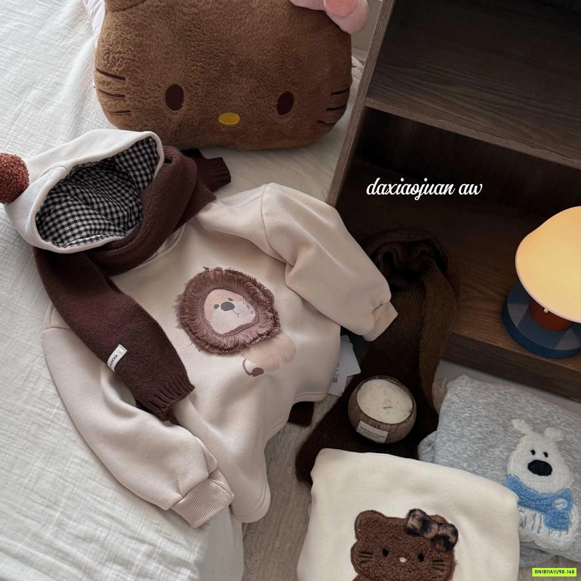 HOODIE THÚ CƯNG LÓT LÔNG CỪU