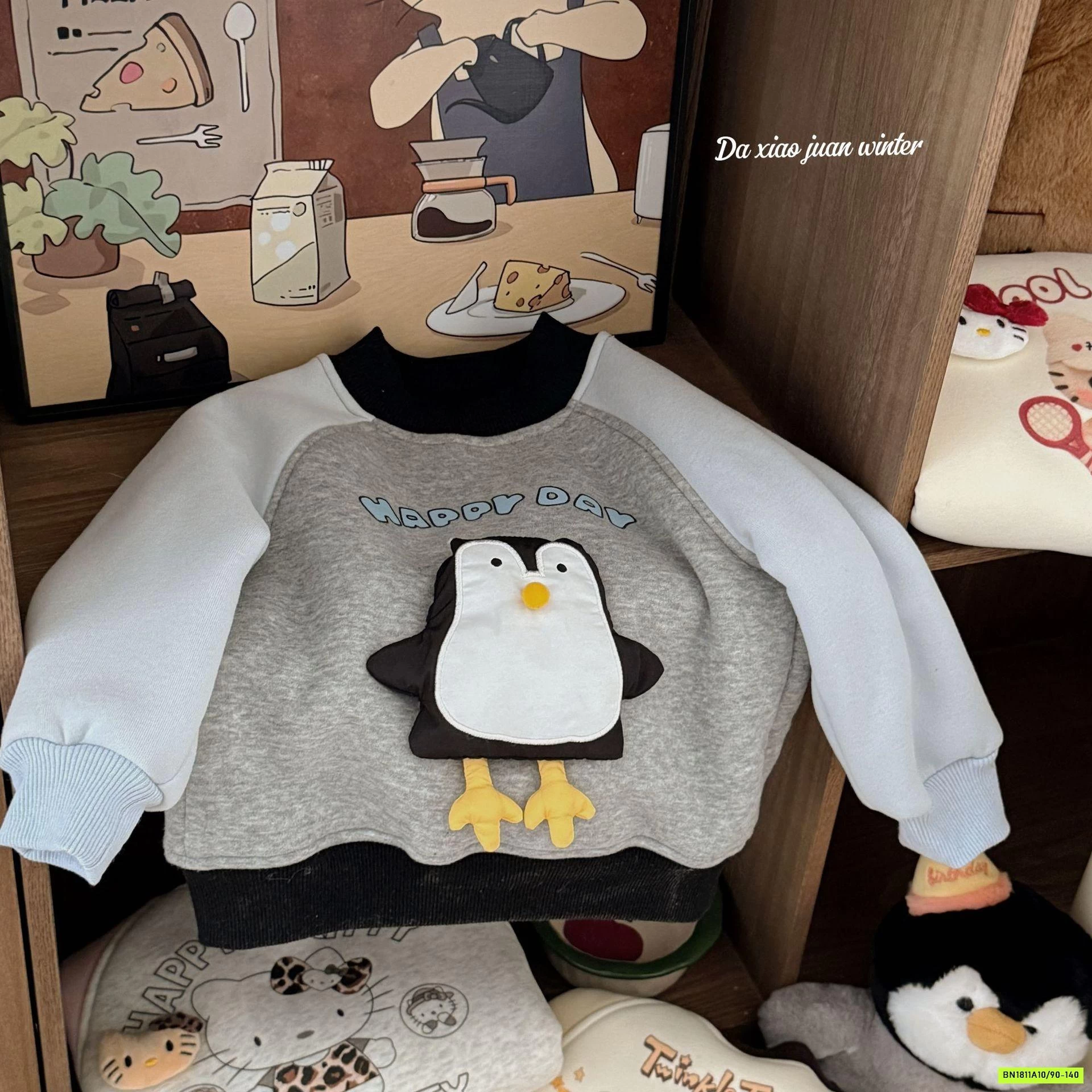 AO NỈ LÓT LÔNG CỪU GẮN THÚ CƯNG