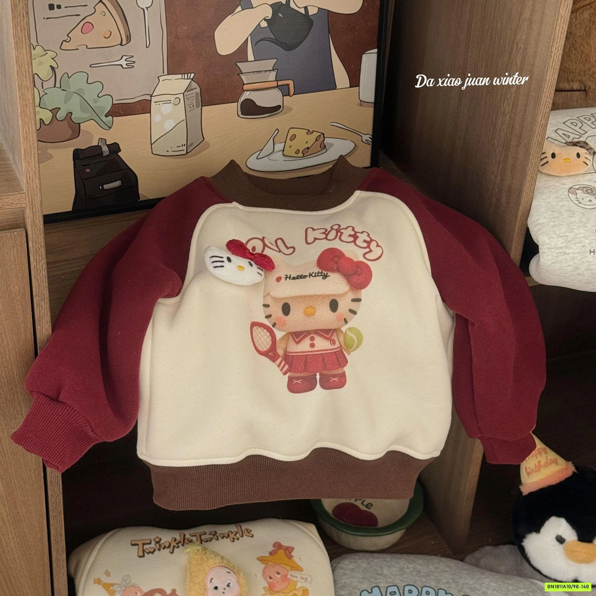 AO NỈ LÓT LÔNG CỪU GẮN THÚ CƯNG