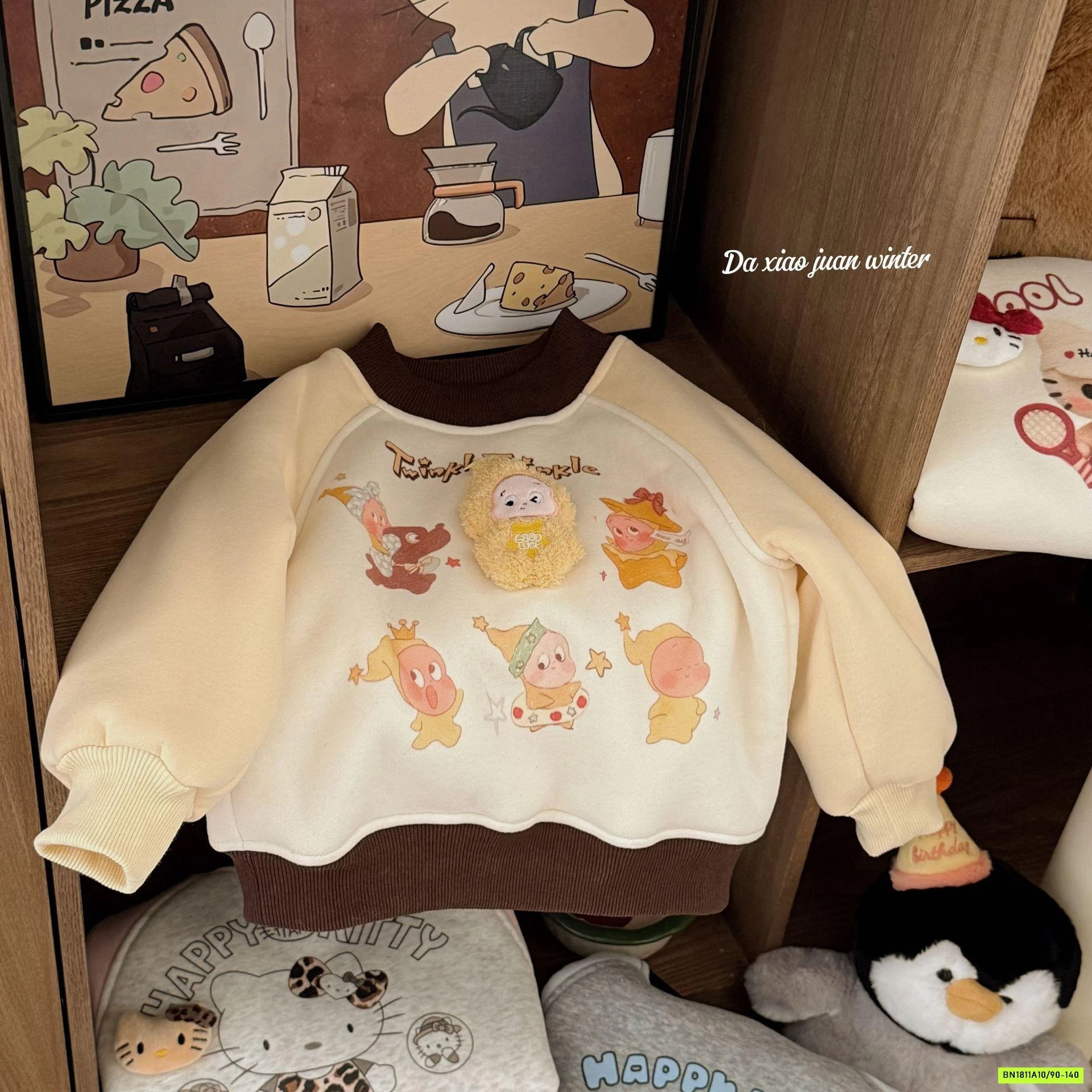 AO NỈ LÓT LÔNG CỪU GẮN THÚ CƯNG