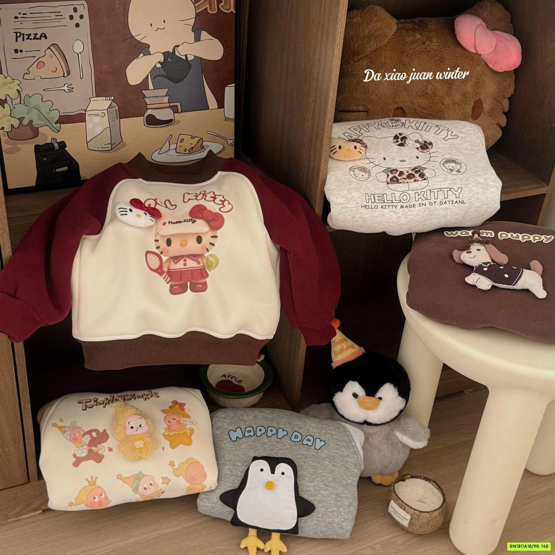 AO NỈ LÓT LÔNG CỪU GẮN THÚ CƯNG