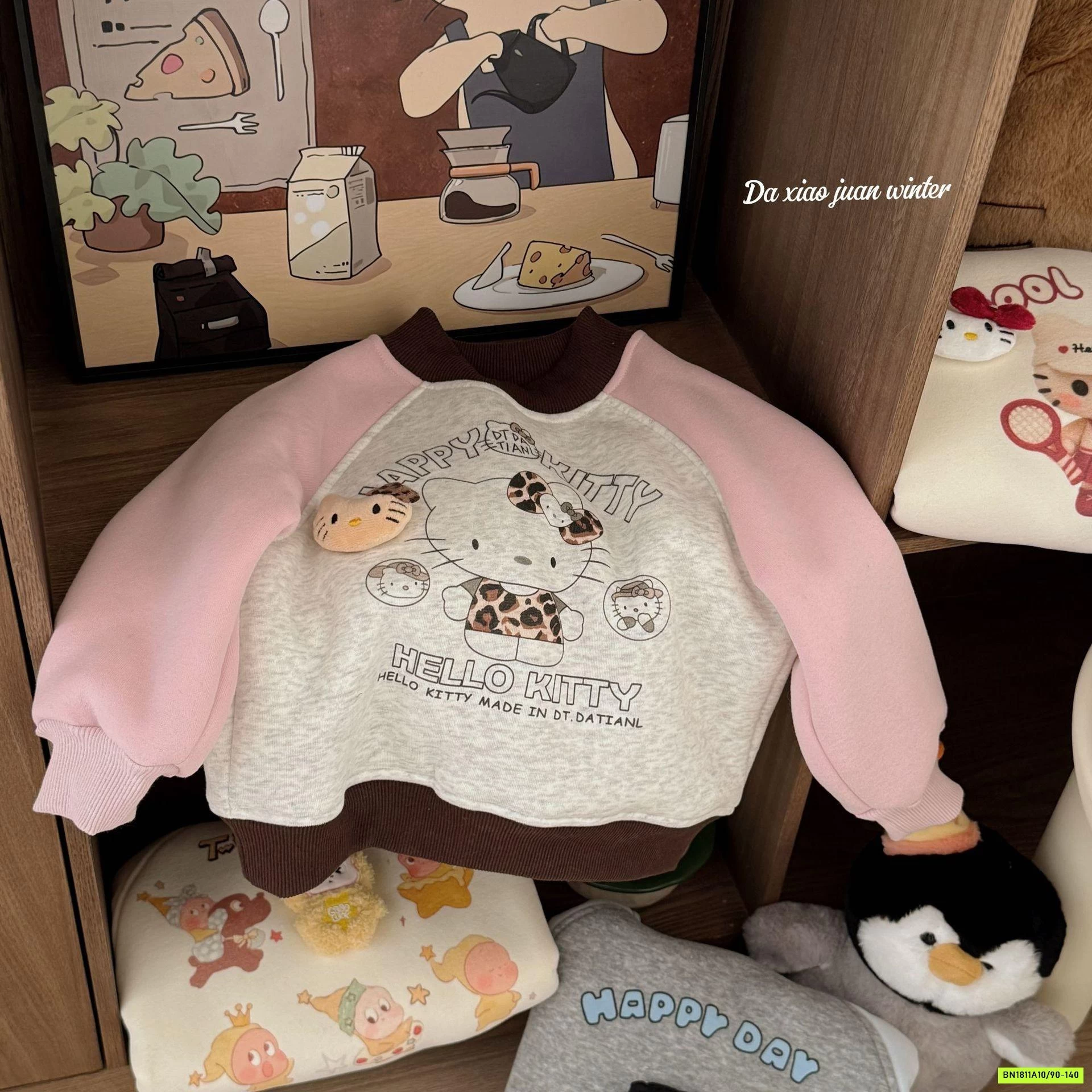 AO NỈ LÓT LÔNG CỪU GẮN THÚ CƯNG