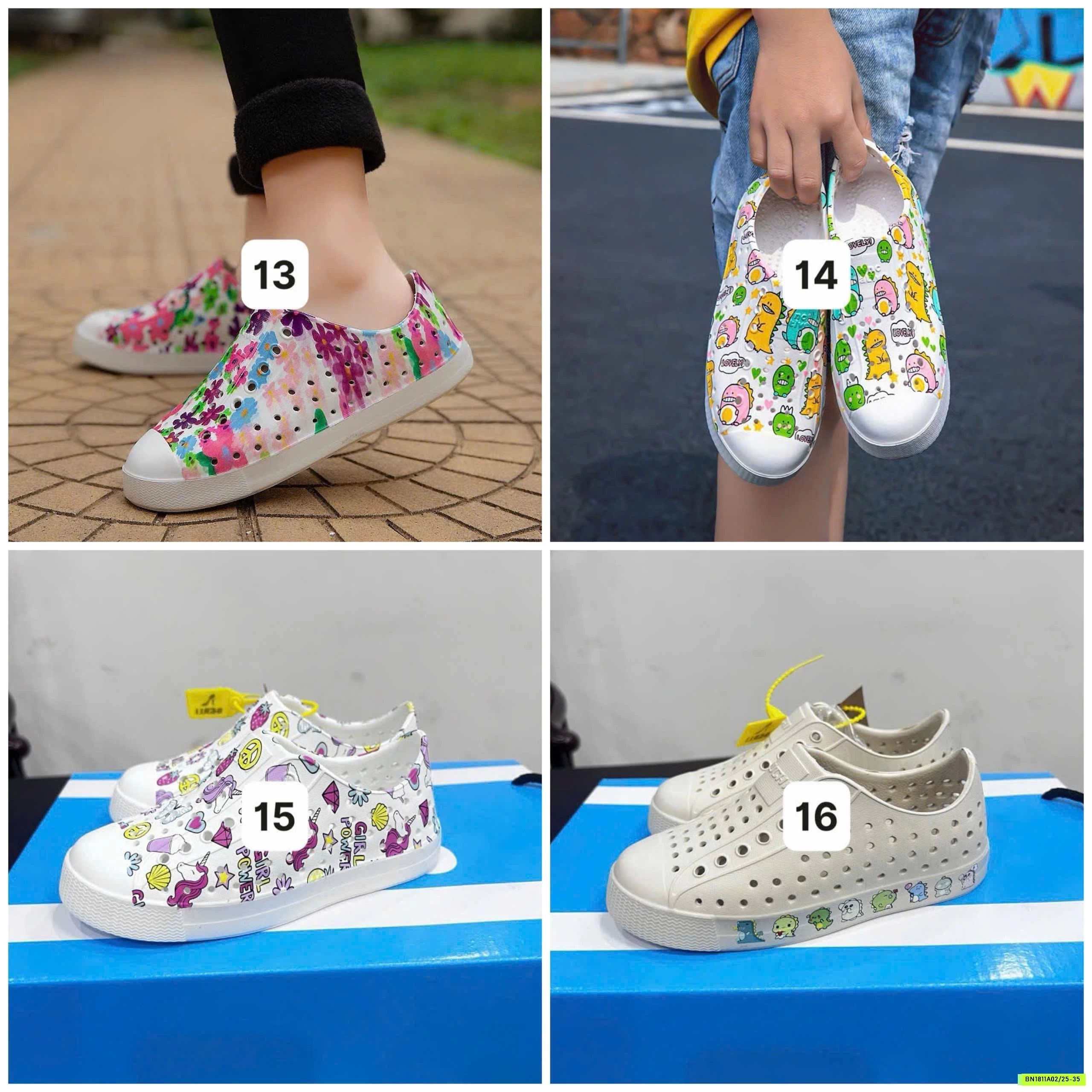GIÀY NHỰA ĐI MƯA NATIVE TRẺ EM