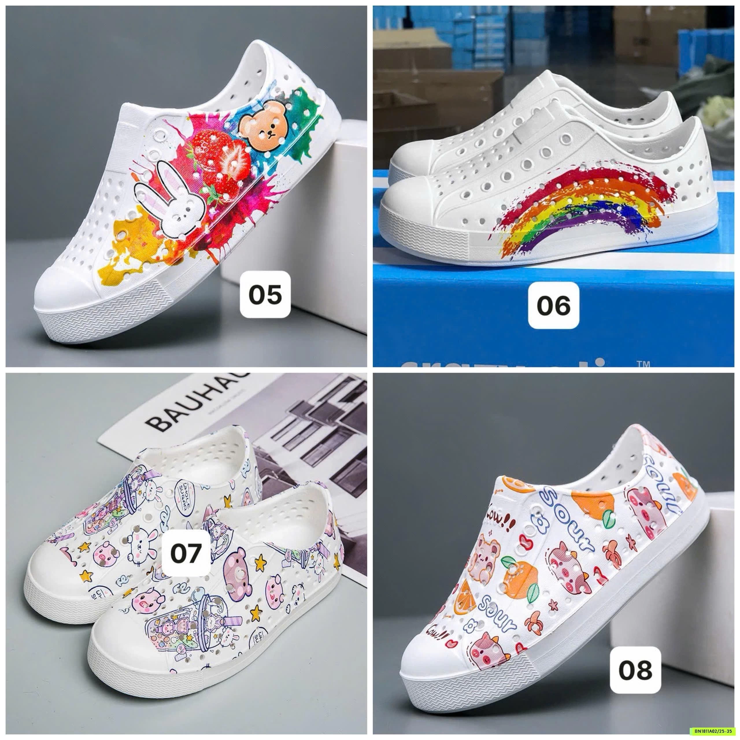 GIÀY NHỰA ĐI MƯA NATIVE TRẺ EM