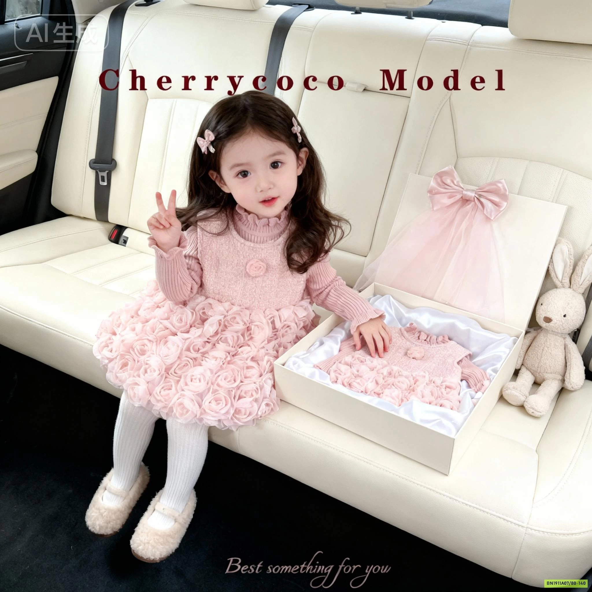 ĐẦM HOA HỒNG LÓT NHUNG CHERRYCOCO