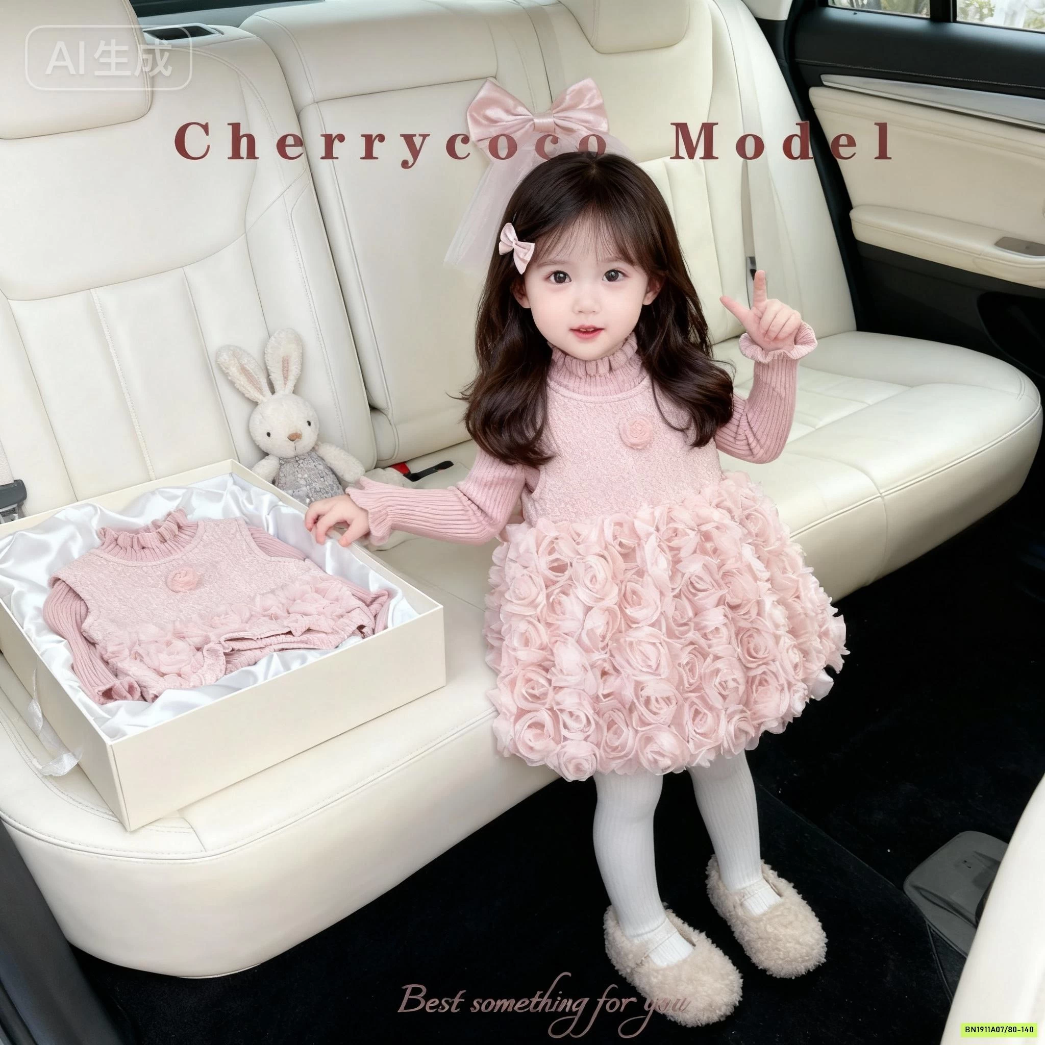 ĐẦM HOA HỒNG LÓT NHUNG CHERRYCOCO