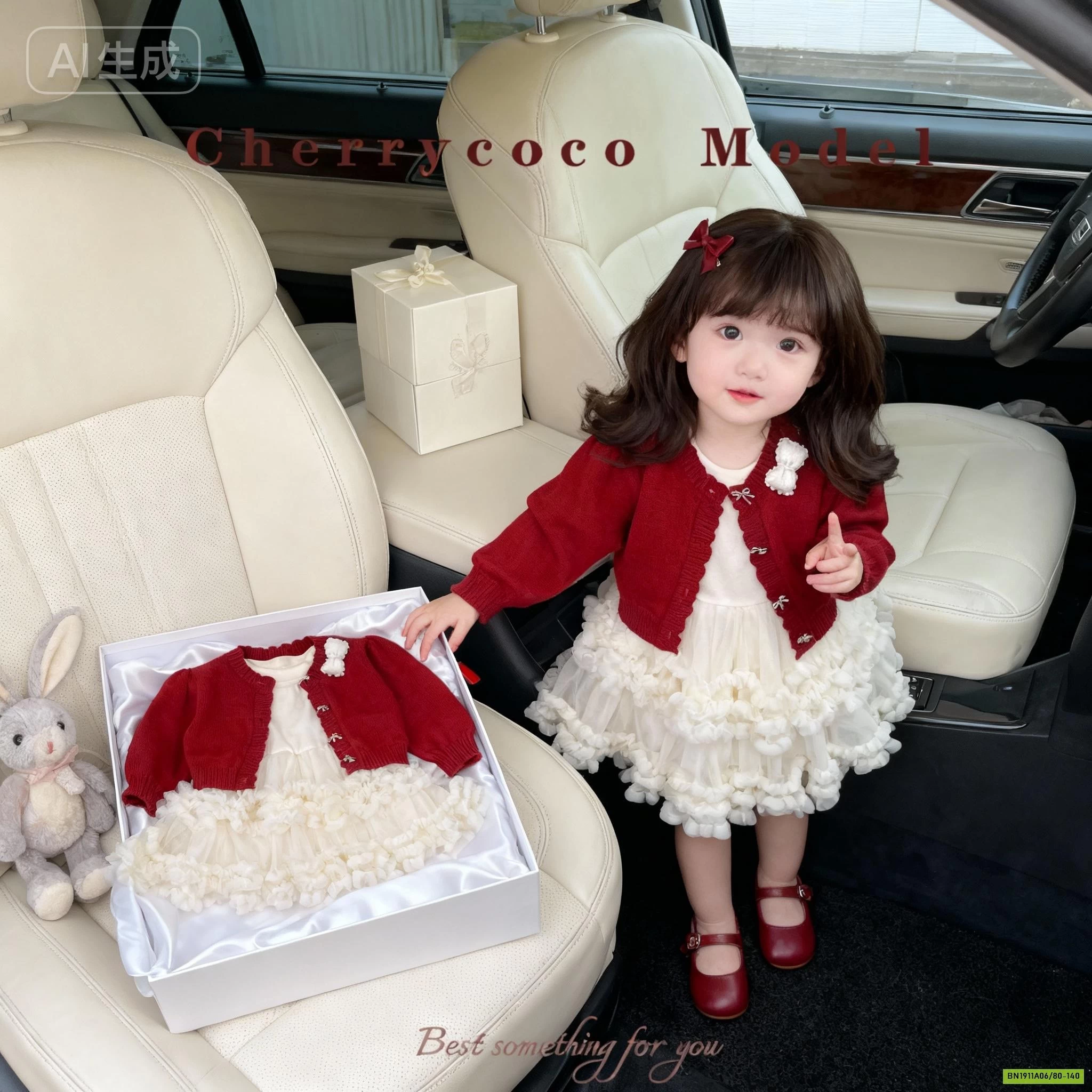 CARIDIGAN + ĐẦM VOAN CHERRYCOCO