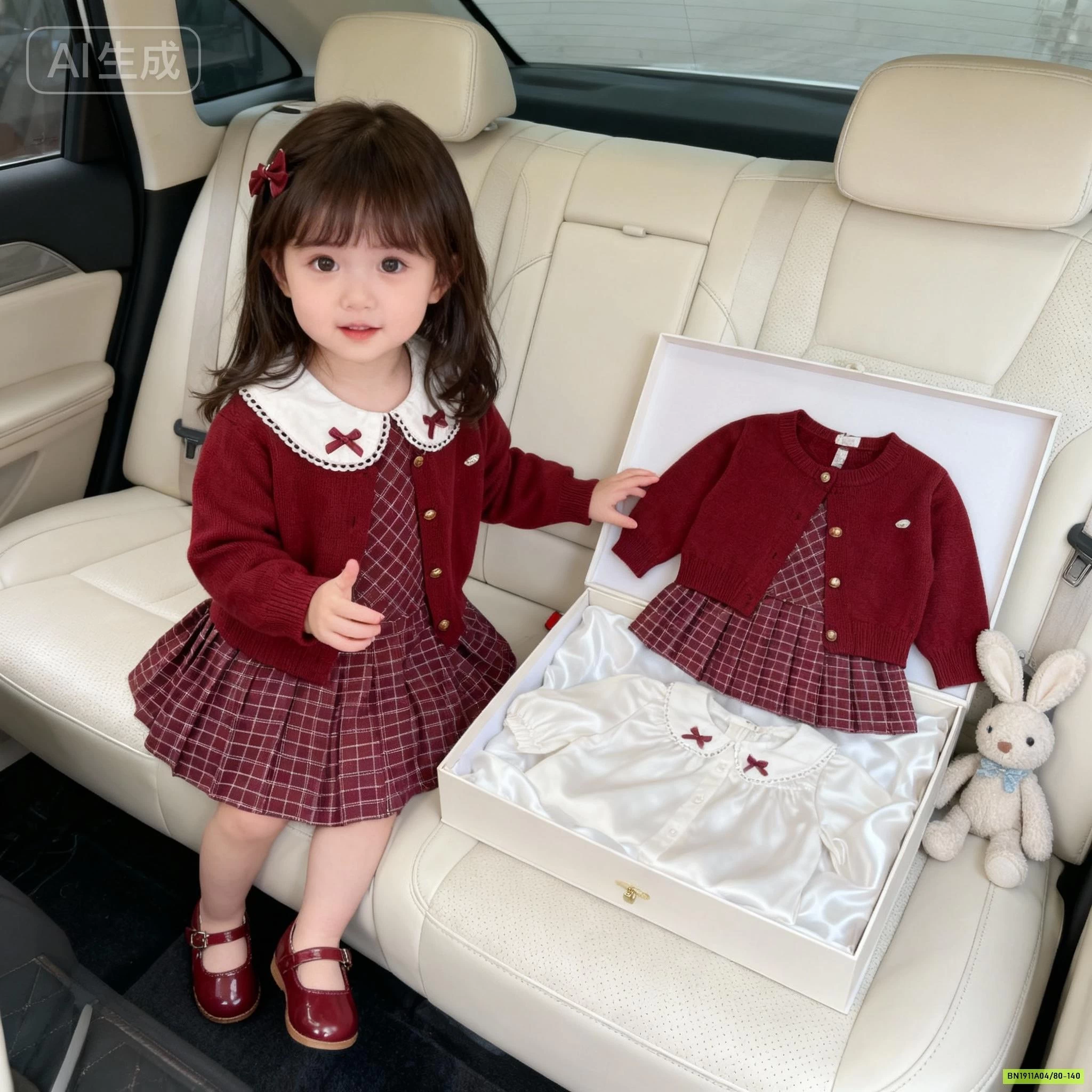 SÉT VÁY CARO + CARDIGAN CHERRYCOCO