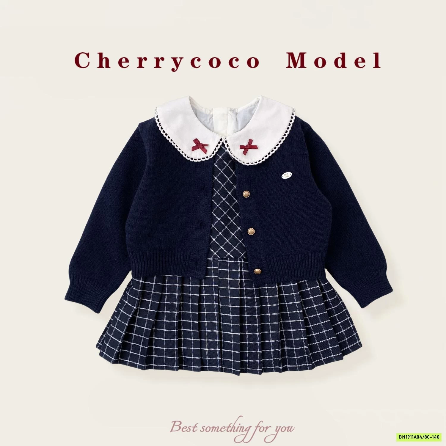 SÉT VÁY CARO + CARDIGAN CHERRYCOCO