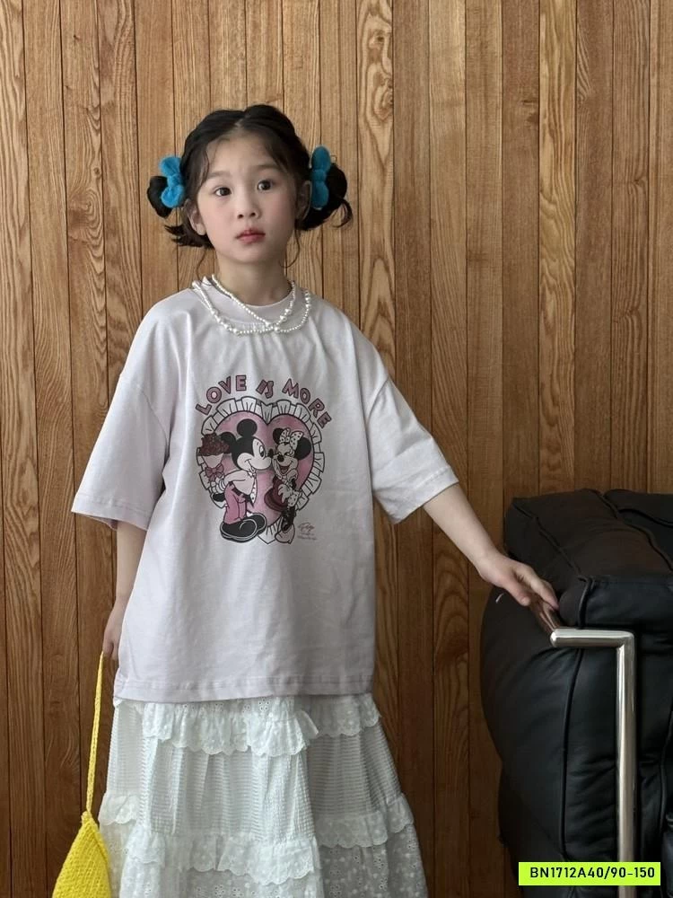 ÁO THUN HỒNG MICKEY KUMAI