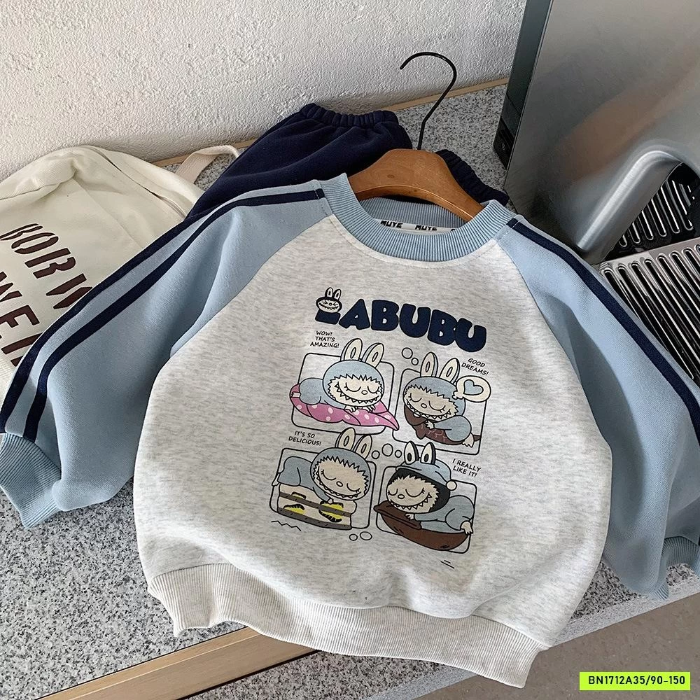 SÉT NỈ LABUBU LÓT LÔNG MUYE