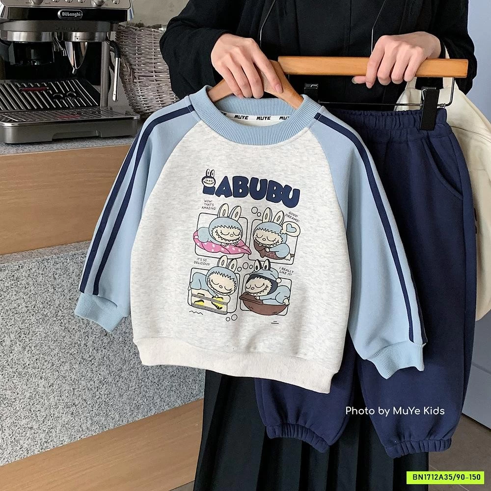 SÉT NỈ LABUBU LÓT LÔNG MUYE