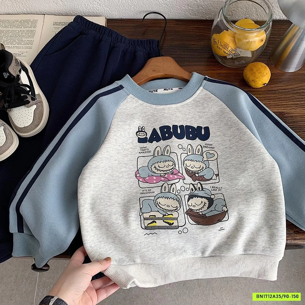 SÉT NỈ LABUBU LÓT LÔNG MUYE