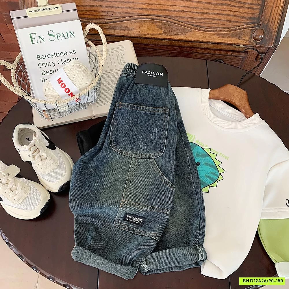 JEANS BAGGY BẠC GỐI TÚI SAU MUYE