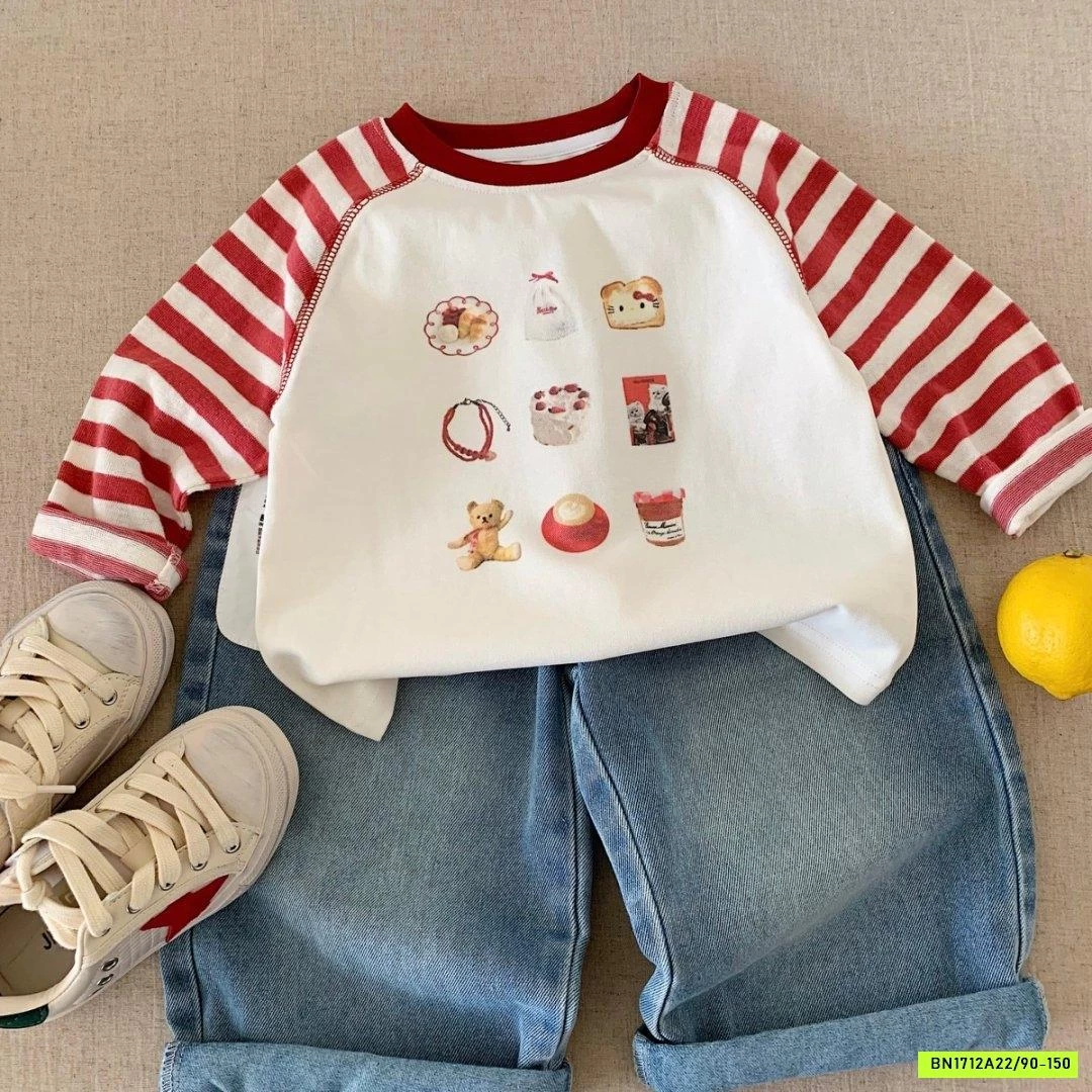 ÁO THUN IN HÌNH TAY PHỐI KẺ