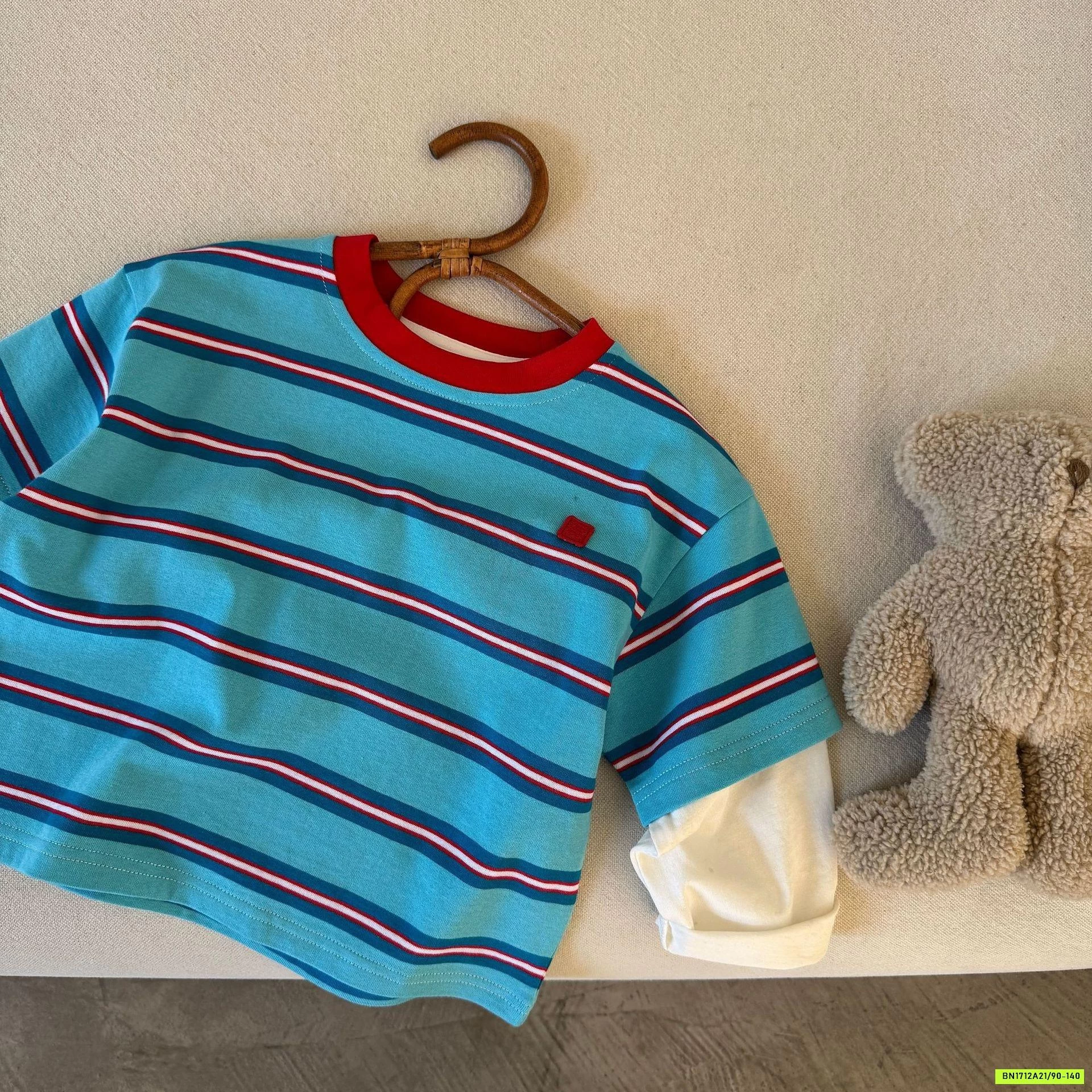 ÁO THUN XANH KẺ GIẢ 2 LỚP