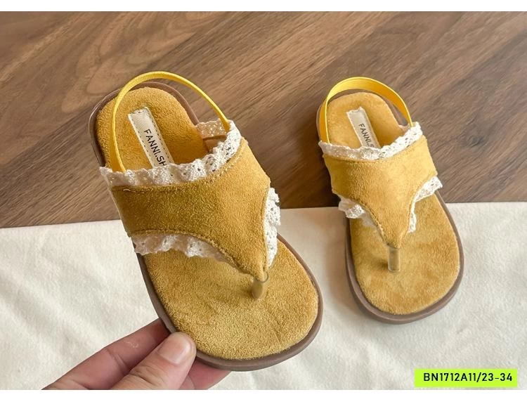 SANDAL XỎ NGÓN VIỀN REN