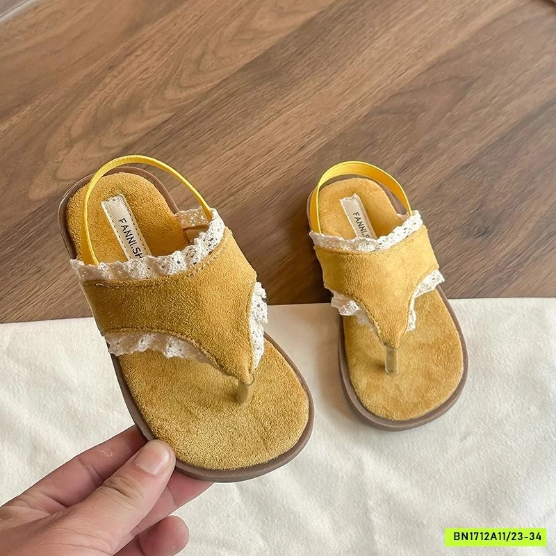 SANDAL XỎ NGÓN VIỀN REN