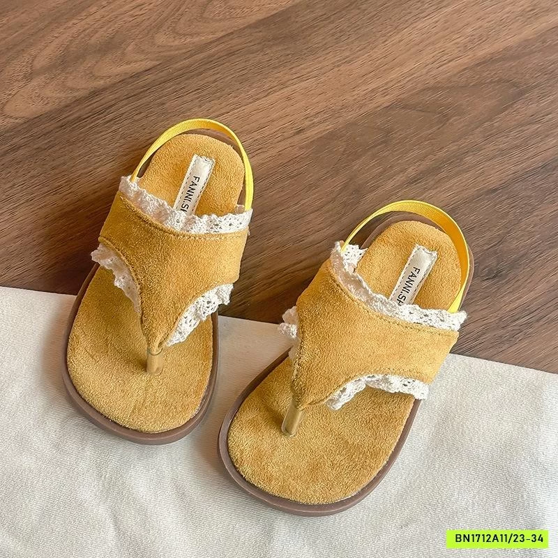 SANDAL XỎ NGÓN VIỀN REN