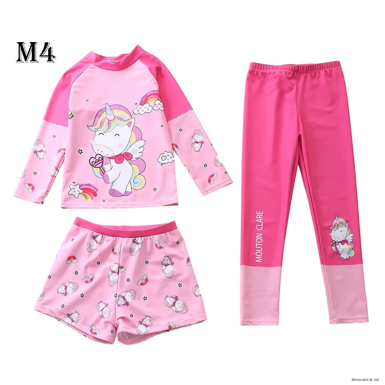 SET ĐỒ BƠI BÉ GÁI 3 CHI TIẾT