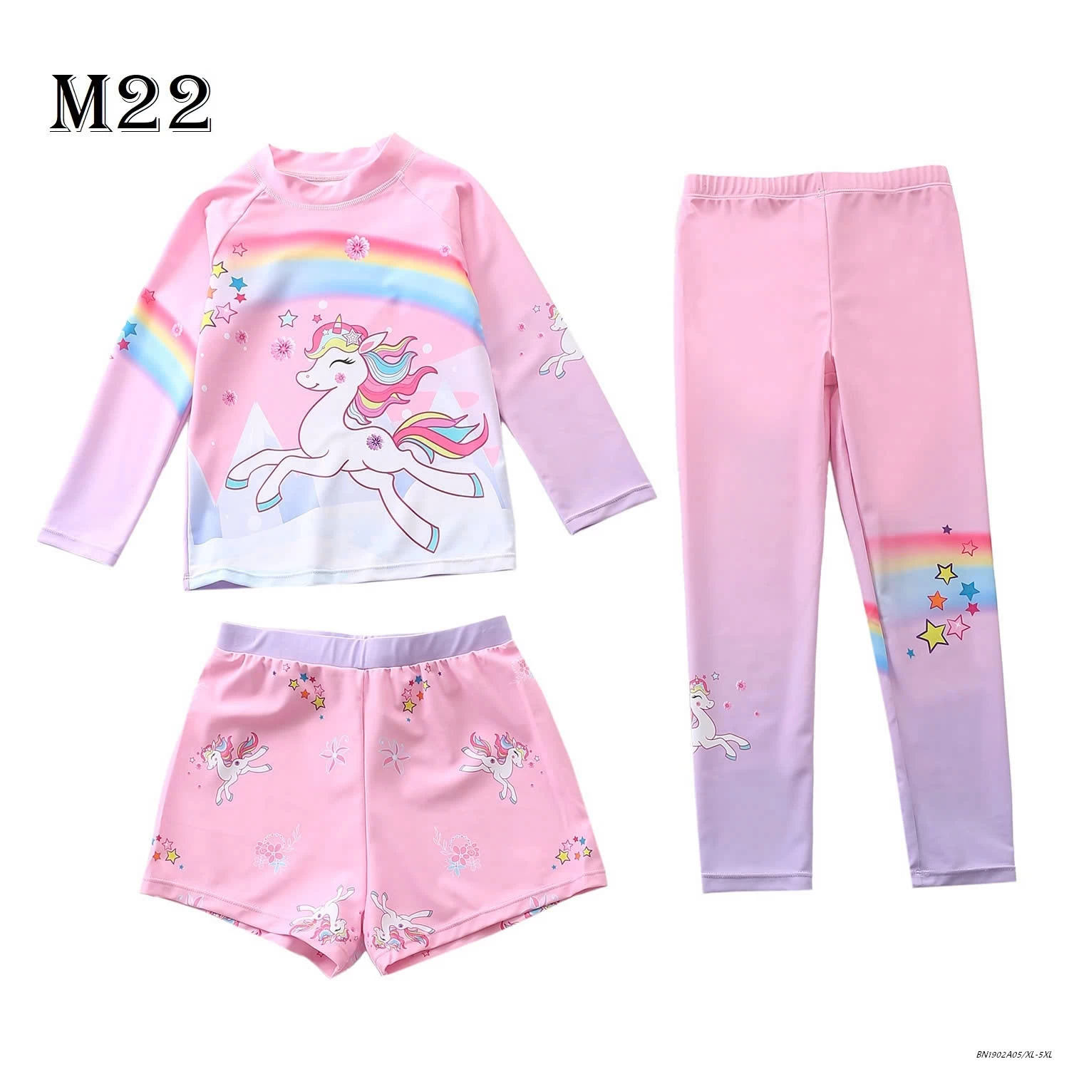 SET ĐỒ BƠI BÉ GÁI 3 CHI TIẾT