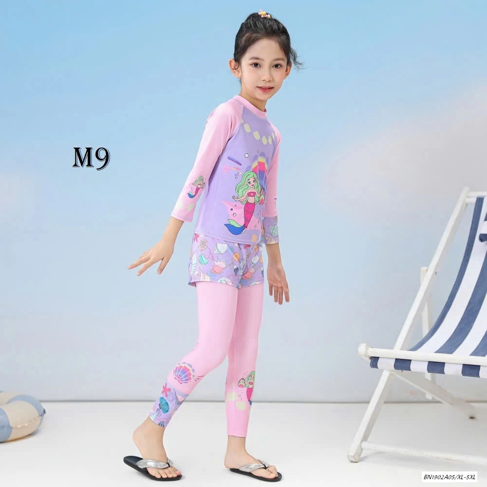 SET ĐỒ BƠI BÉ GÁI 3 CHI TIẾT