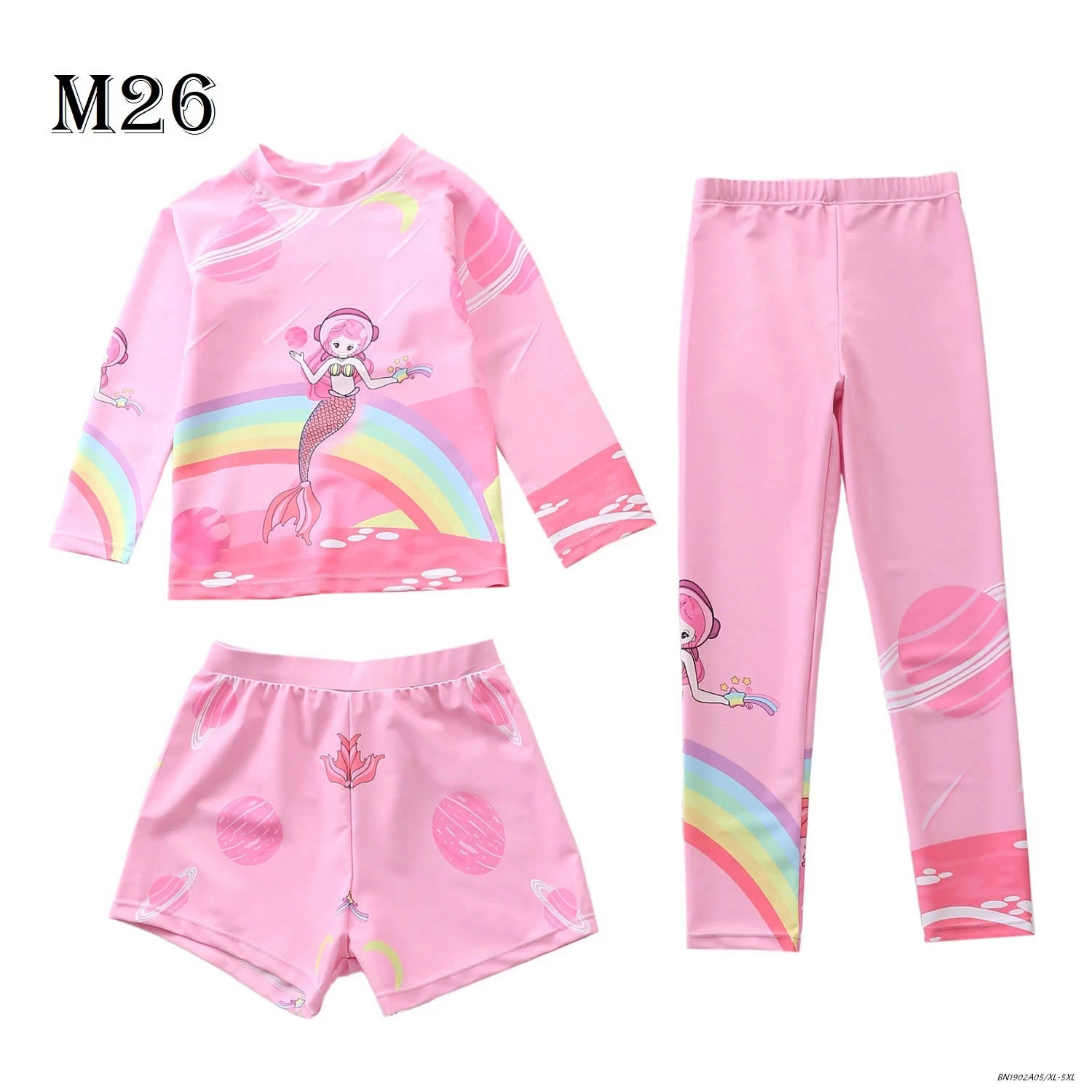 SET ĐỒ BƠI BÉ GÁI 3 CHI TIẾT