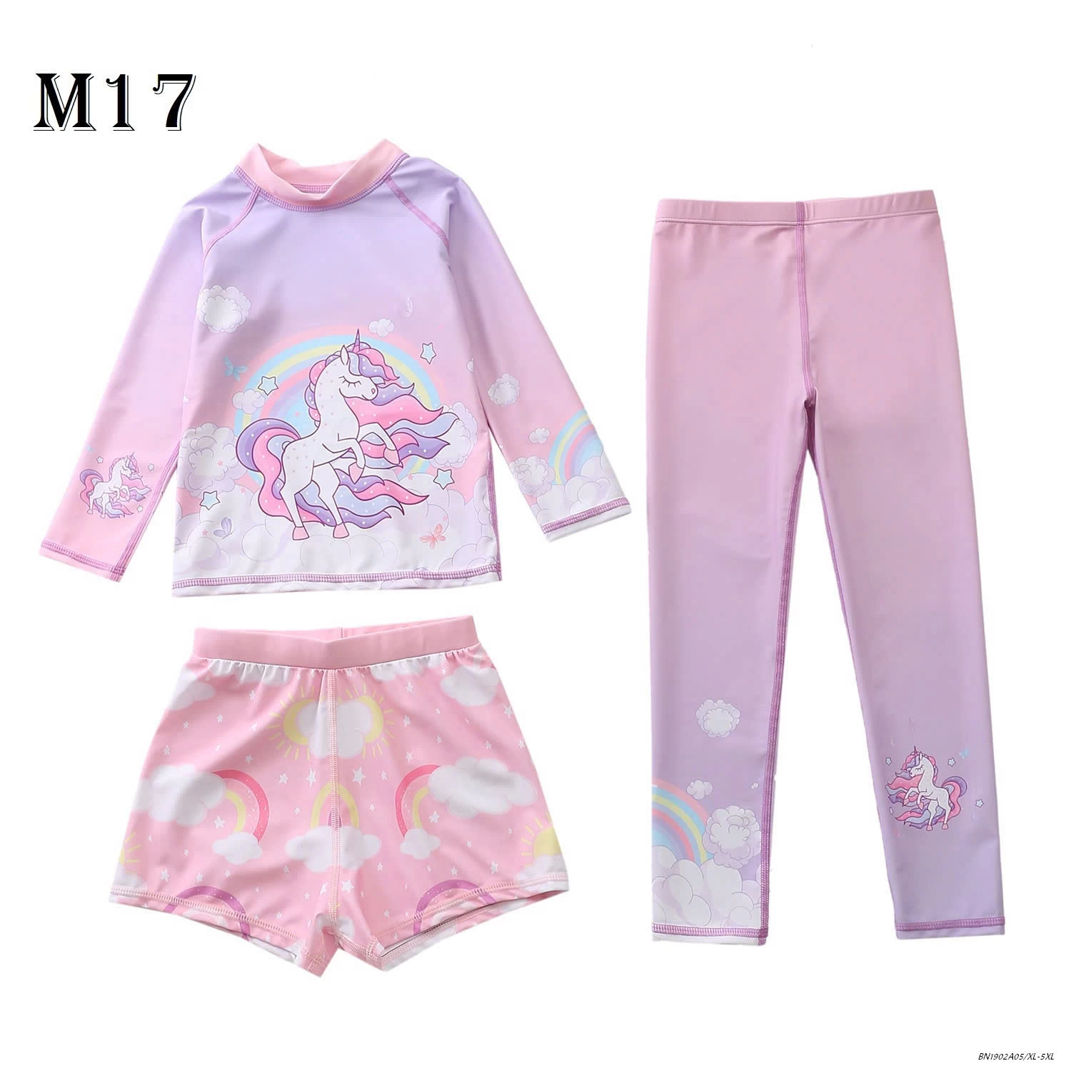 SET ĐỒ BƠI BÉ GÁI 3 CHI TIẾT