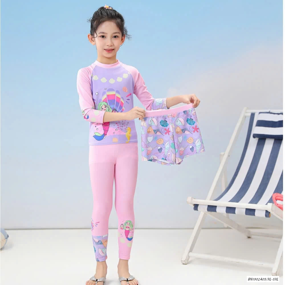 SET ĐỒ BƠI BÉ GÁI 3 CHI TIẾT