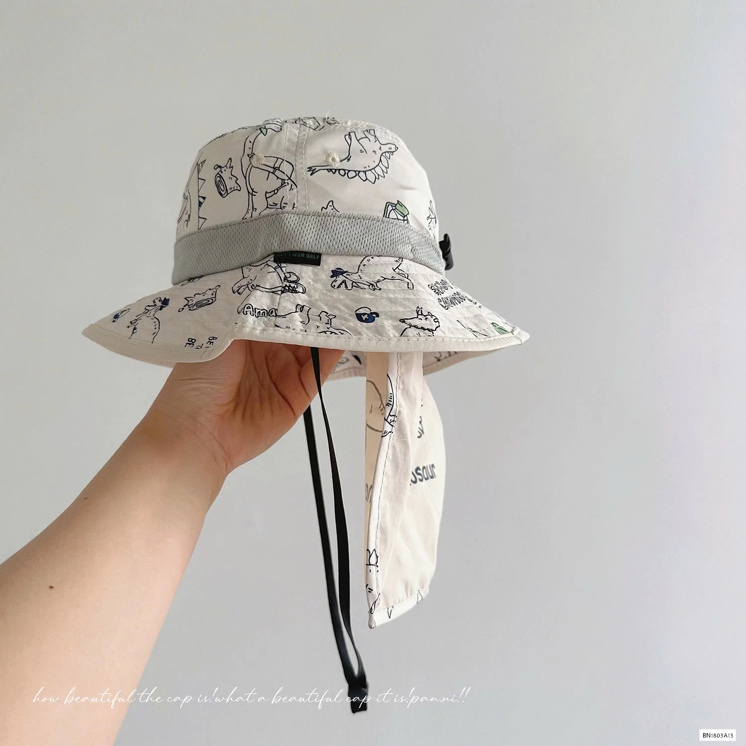 MŨ CHỐNG NẮNG KÈM VẠT CHE KHỦNG LONG